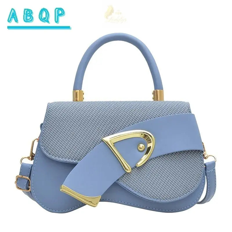 Elegant Minimalist Golden-Tone Hardware Adjustable Durable Handbag LADYLYS