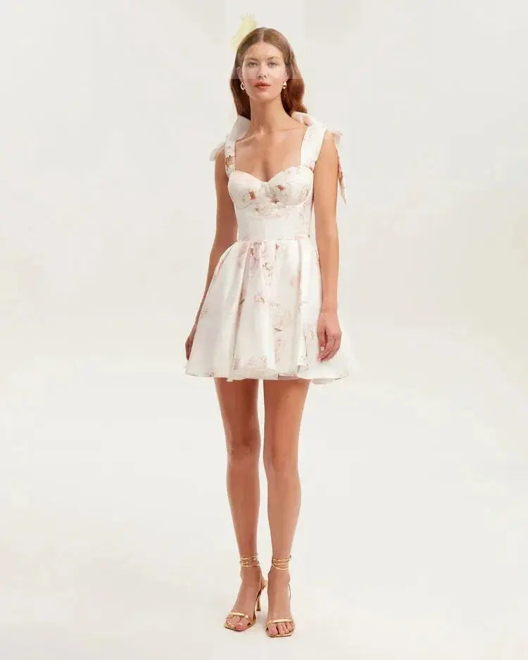 Elegant Evening Dress Cropped Sleeveless Gown European Style LADYLYS