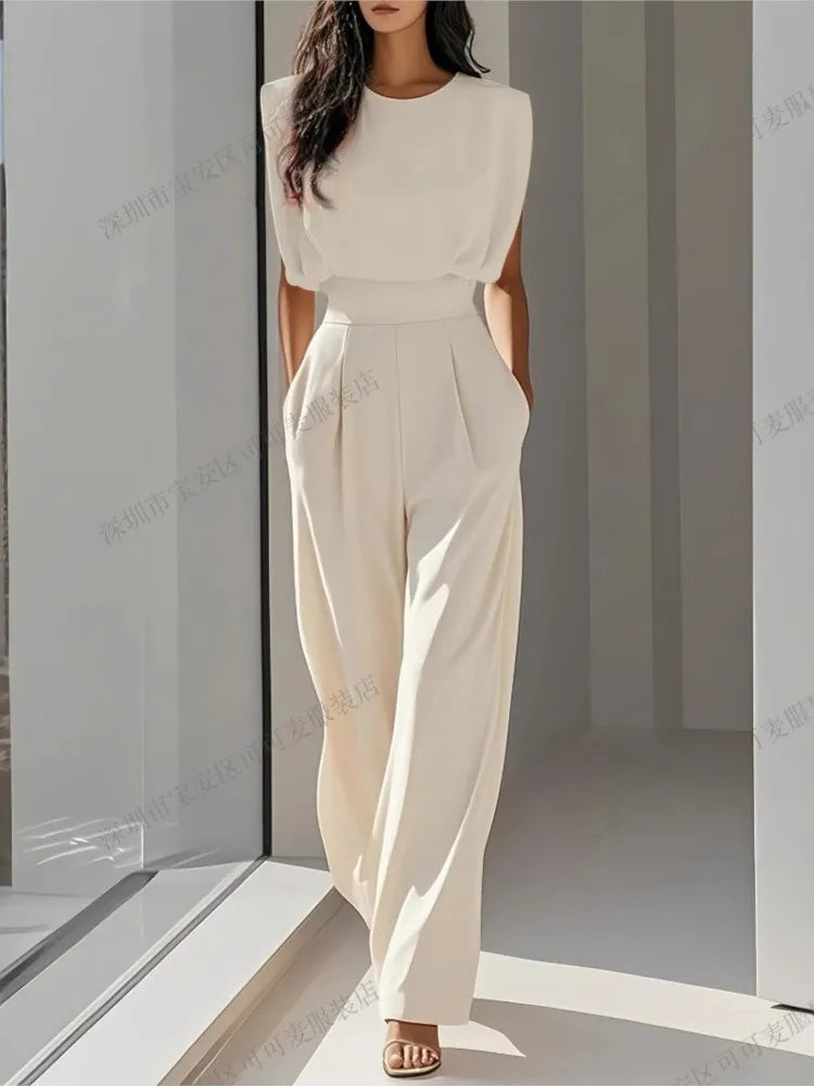 Elegant High Waisted Jumpsuit New Women's Fashion Queen Style LADYLYS