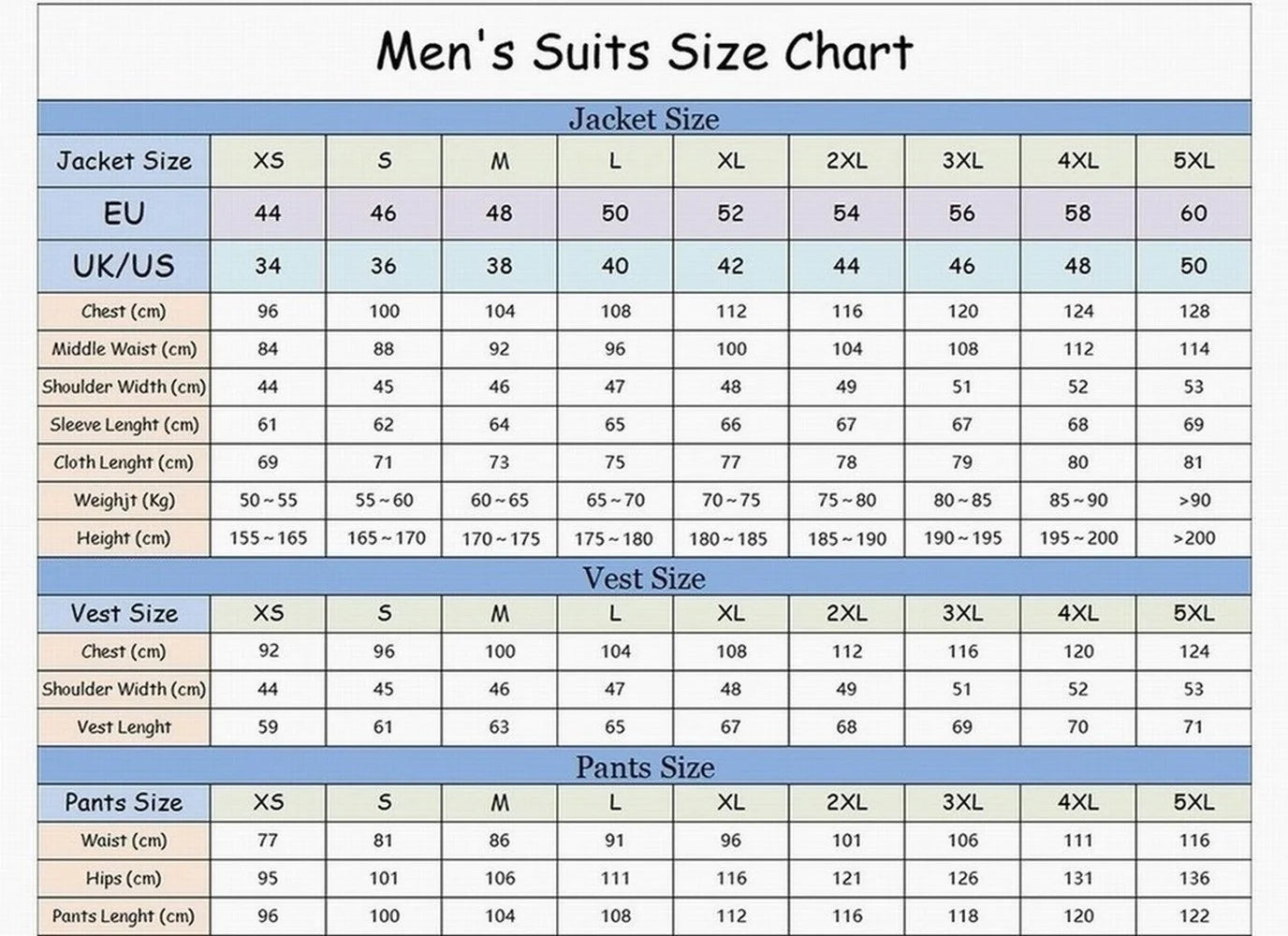 Business Male Tuxedos 3 Piece Set Jacket Vest Pants LADYLYS
