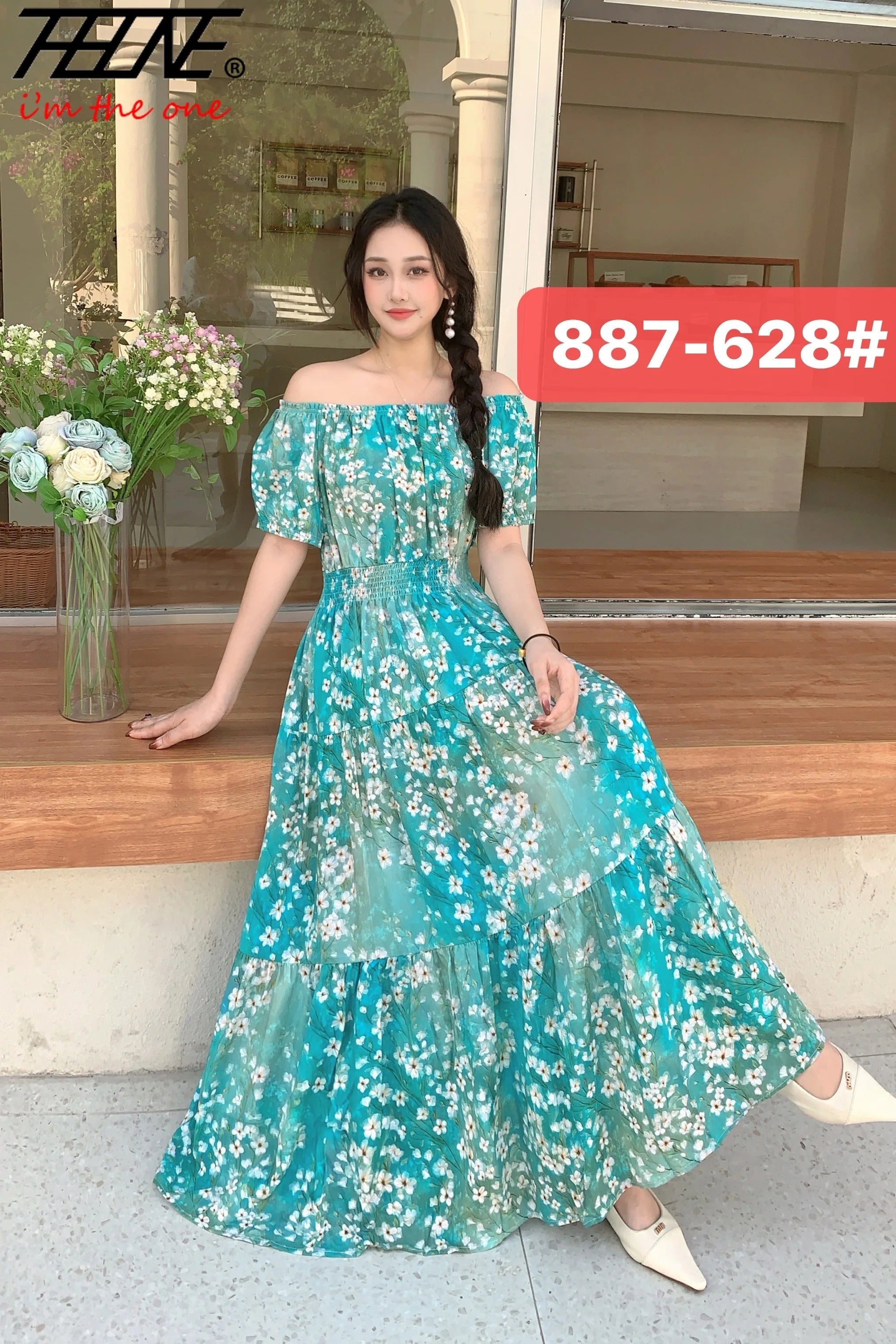 Women Summer Indian Clothes Bohemian Cotton Linen Floral dress LADYLYS