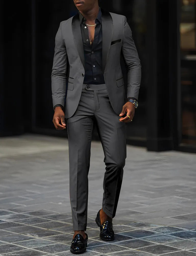 2-Piece Men's Suit, Single Button Jackets And Pants LADYLYS