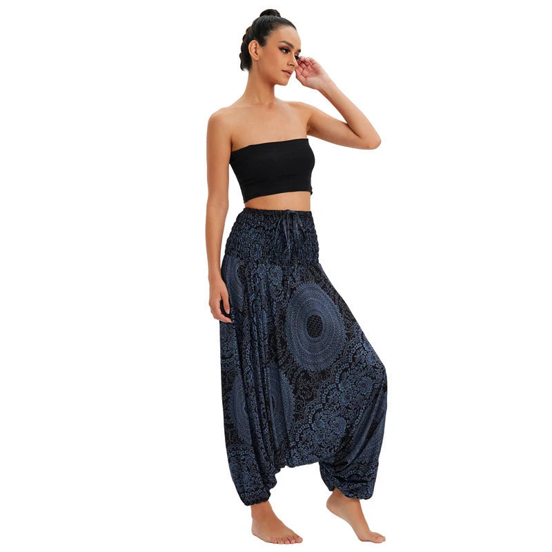 Bohemian Women Pantalones Rayon Harem Baggy Boho Yoga Beach Wear LADYLYS