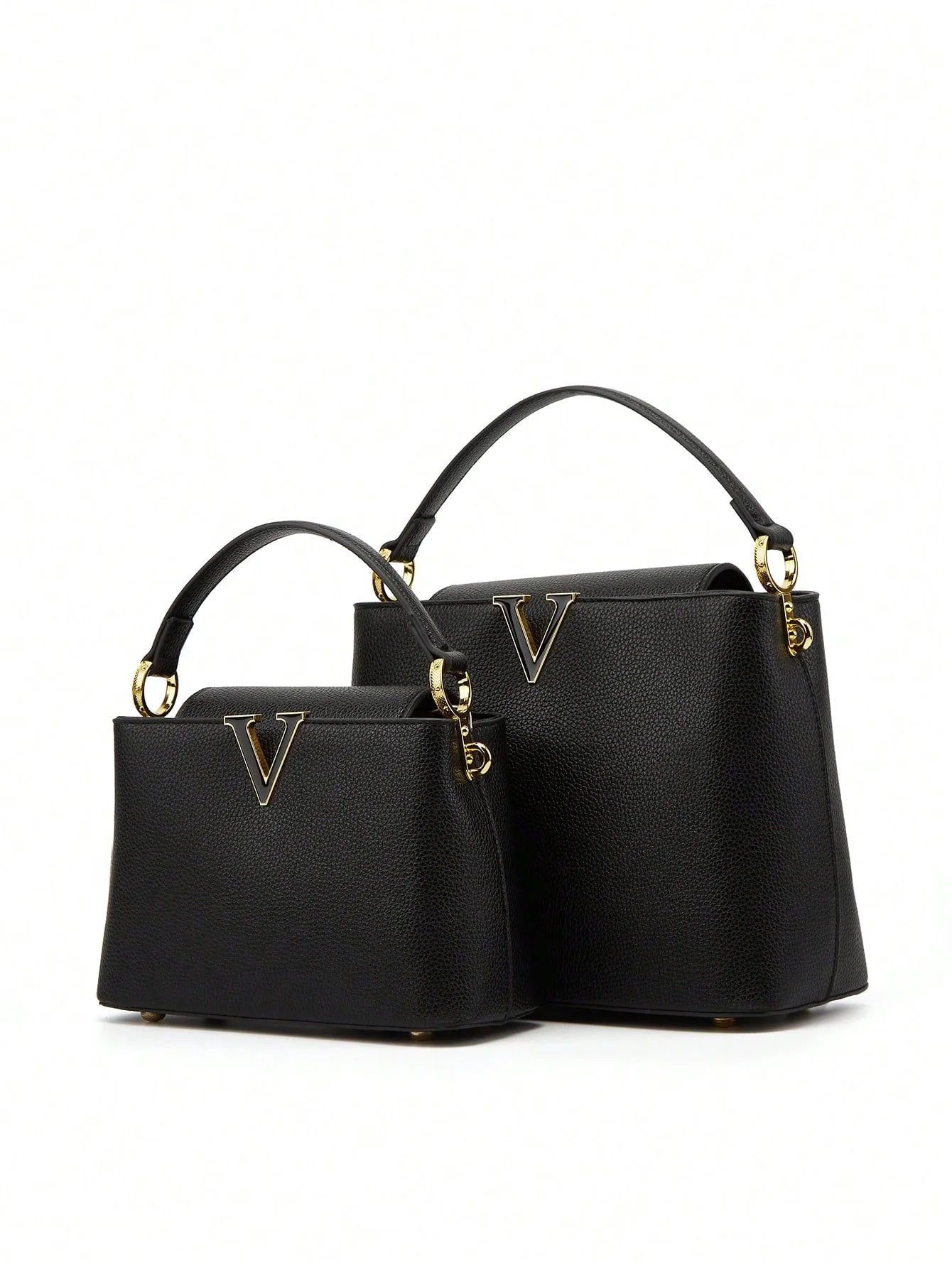 V-shaped decorative handheld fashionable messenger bag trendy bucket small bag LADYLYS