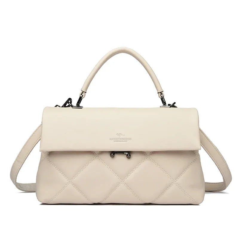 Women's Soft PU Crossbody Bag with Multiple Pockets