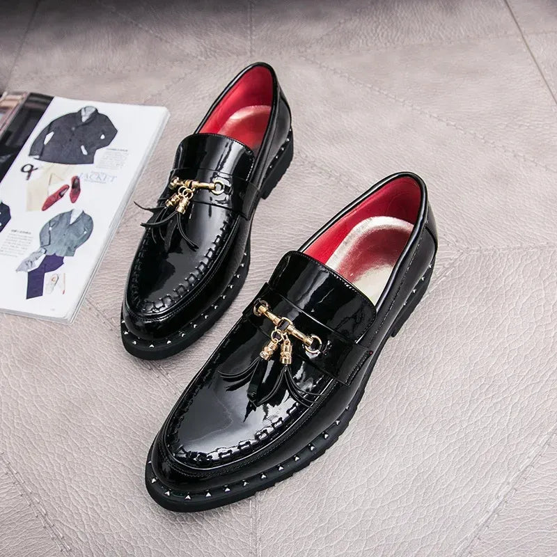 Men's Patent Slip-On Dress Shoes