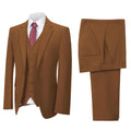 Classic 3-Piece Men's Formal Suit – Blazer, Vest & Trousers for Wedding & Business