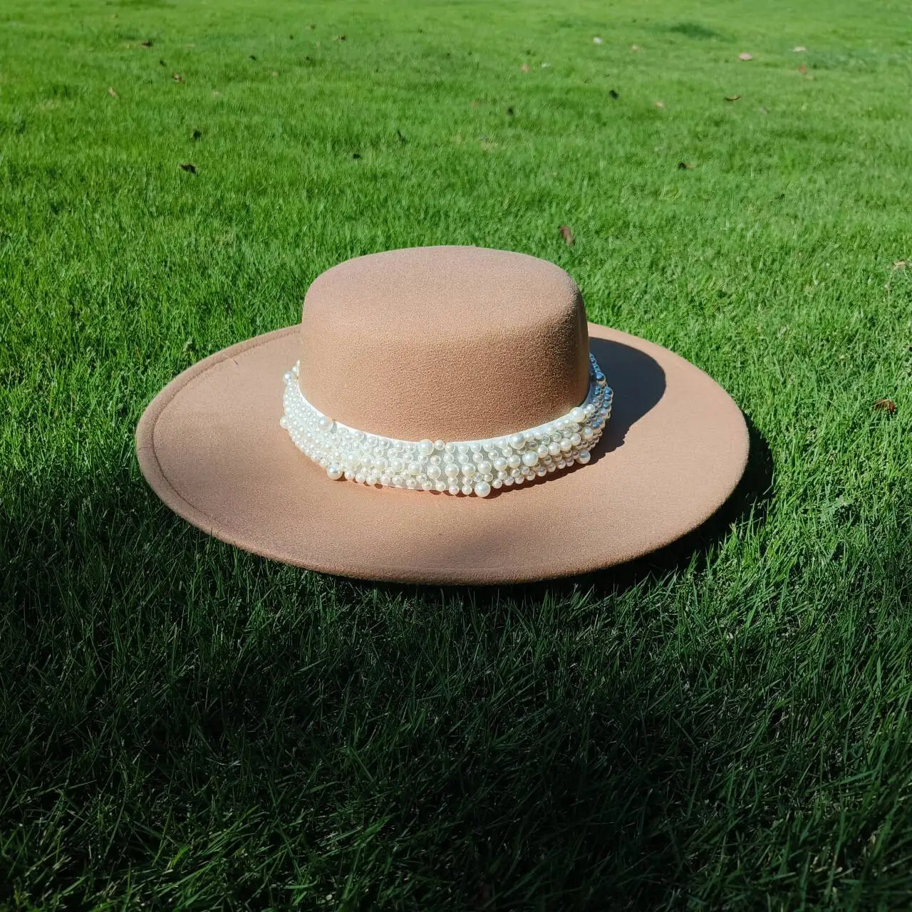 Flat top French fedora classic men's and women's jazz hat Panama hat church hat chapeau femme hats for woman LADYLYS