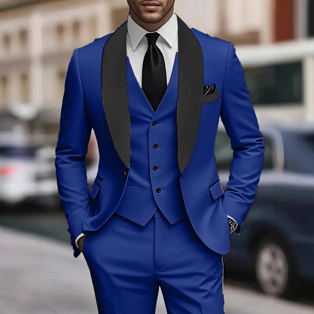 Men's Three-Piece Suit Wedding Groomsmen Formal Wear LADYLYS