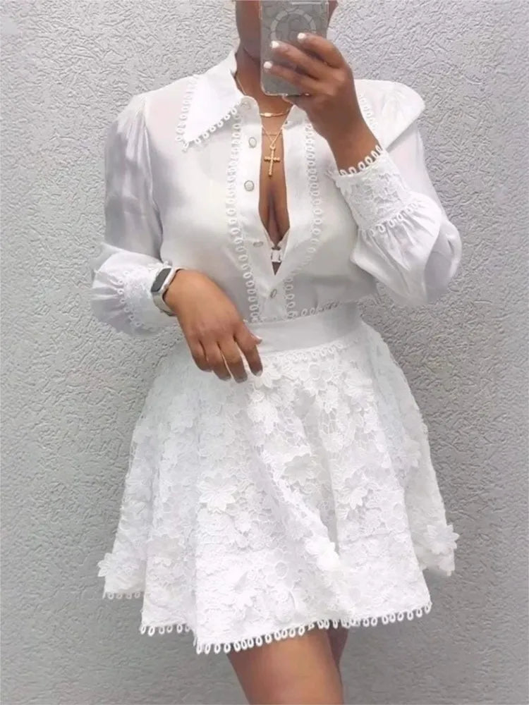 Women's Elegant Two-Piece Skirt Suit – Spring & Summer Fashion Set