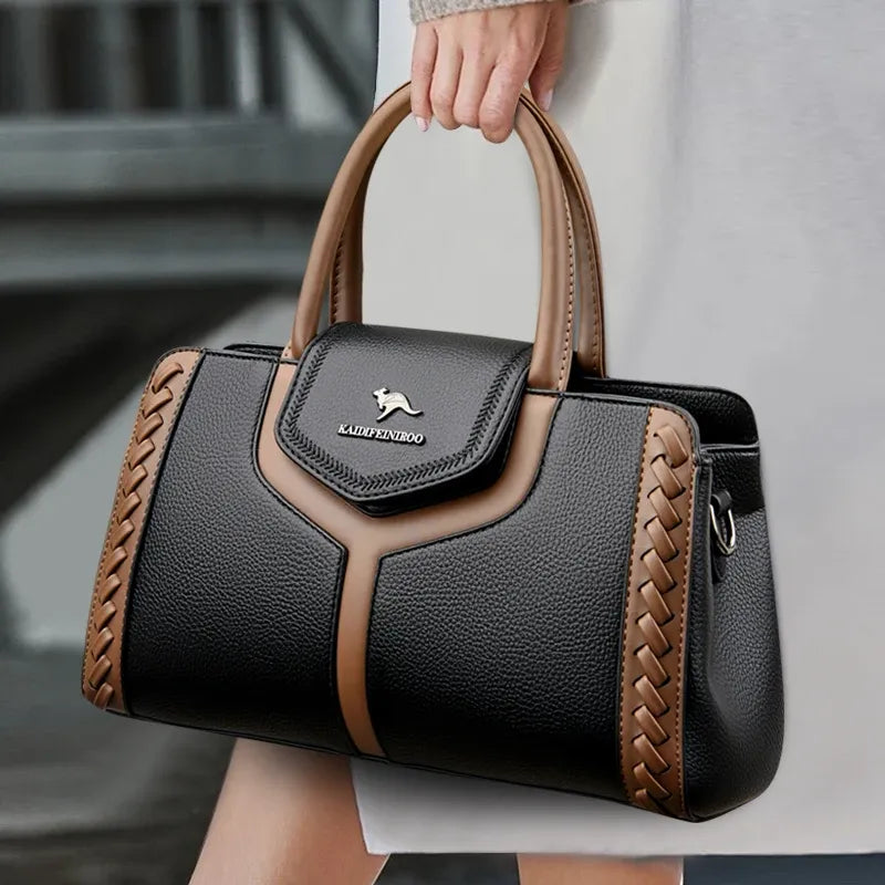 Women's Compact PU Shoulder Bag with Adjustable Strap