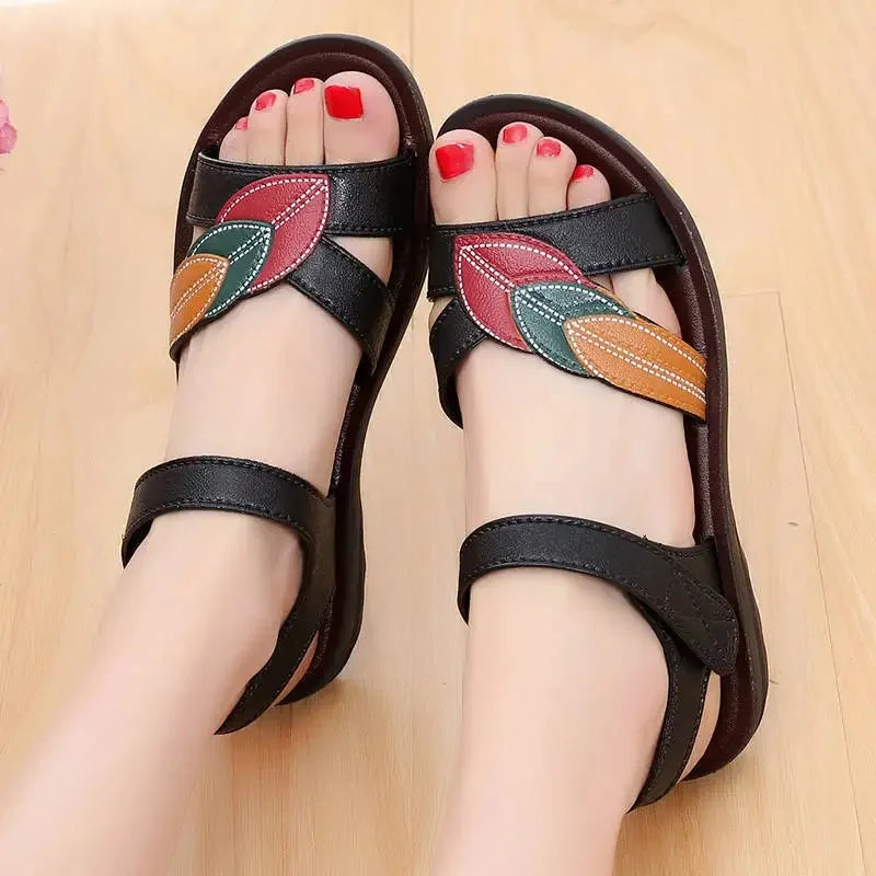 Comfortable Women's Sandals Thick Heel Soft Bottom Anti-Slip LADYLYS
