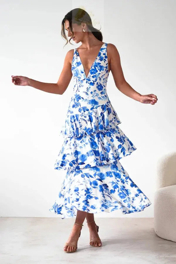 Sexy Deep V-neck Backless Strapless Dress LADYLYS