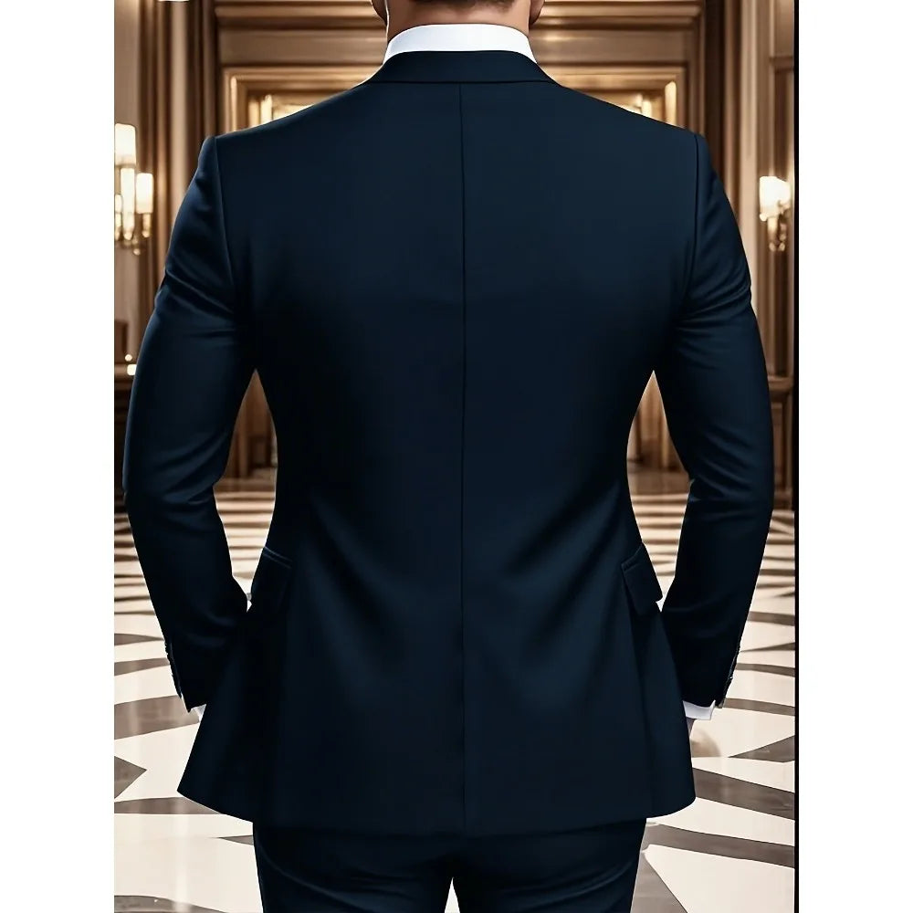 Men's Three-Piece Formal Business Suit