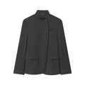 Women's Single-Button Stand Collar Blazer