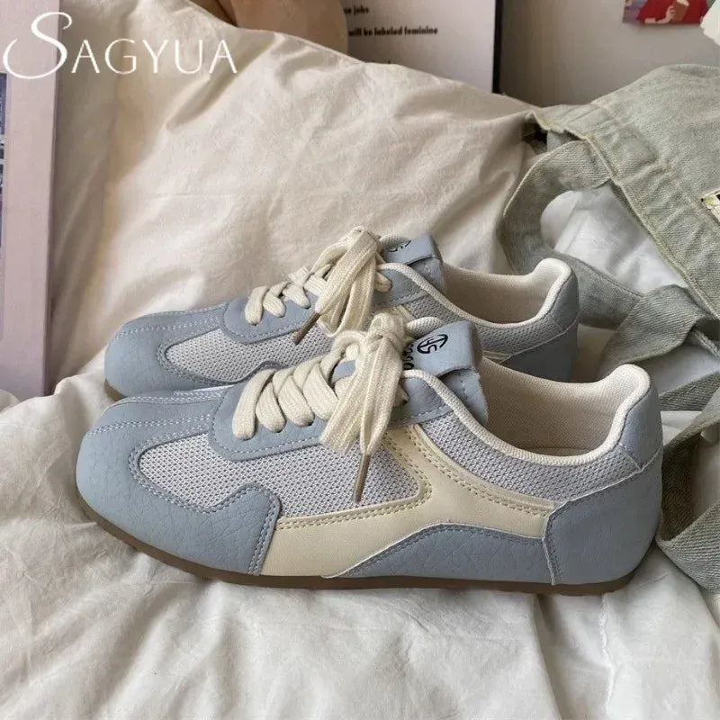 Women's Pastel Casual Flats with Buckle Strap
