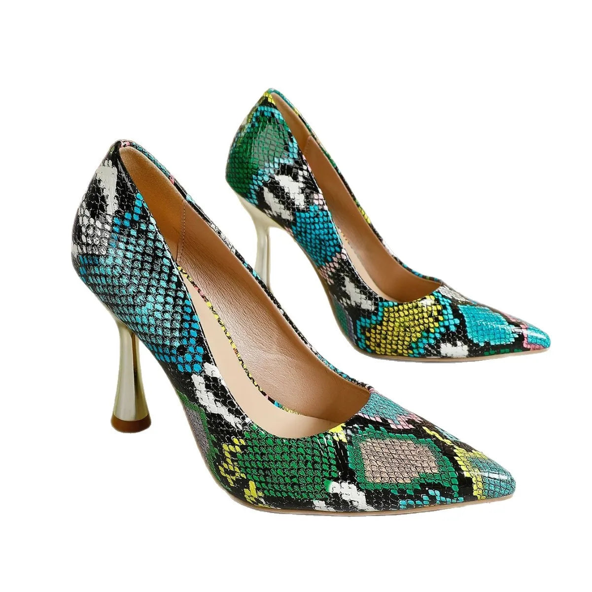 Elegant High Heels Women's Shoes Spring Pointed Toe Thin Heel Comfortable LADYLYS