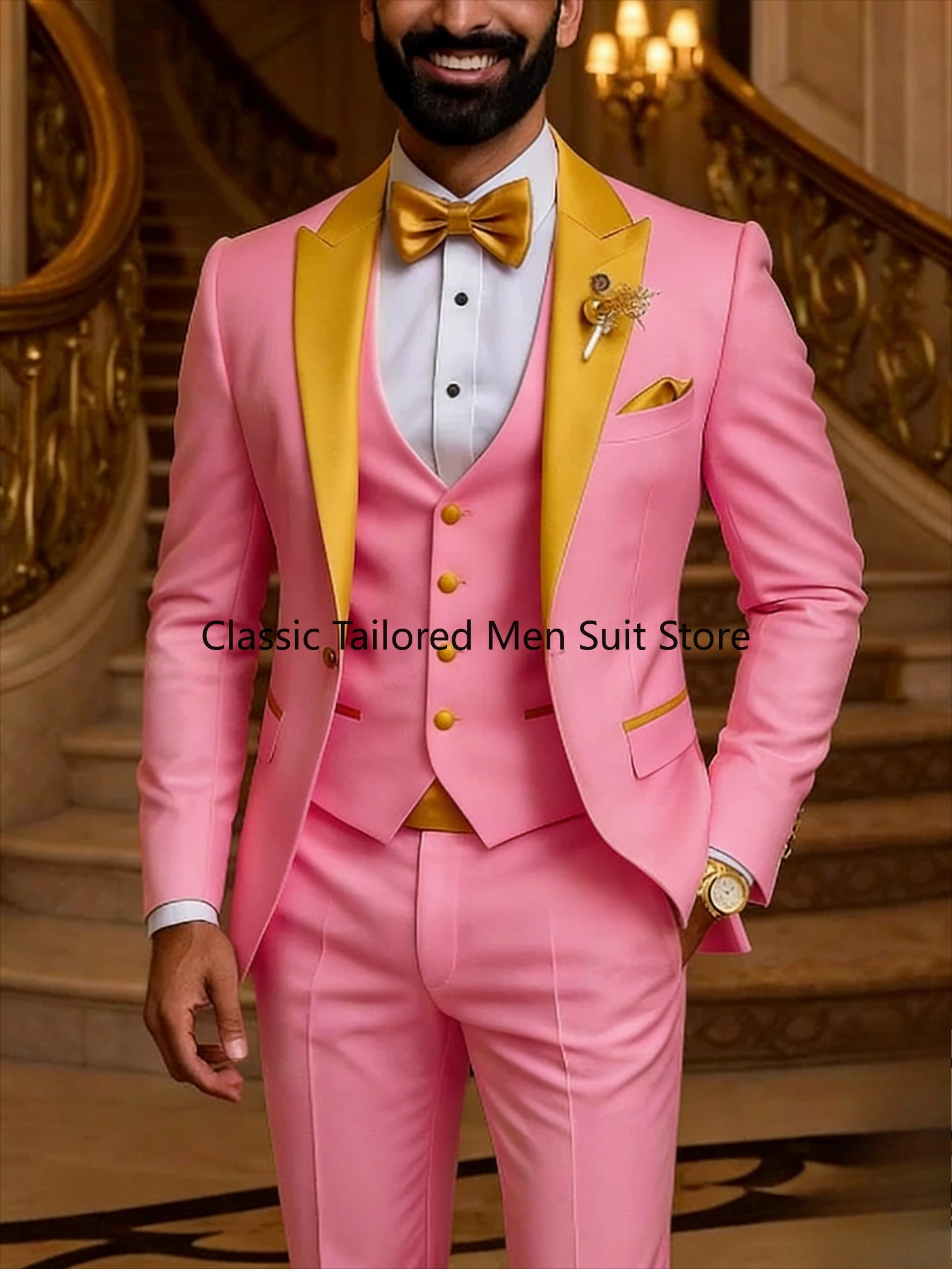 Quality Men's Suit  Fit Tuxedo 3 Pieces trends LADYLYS