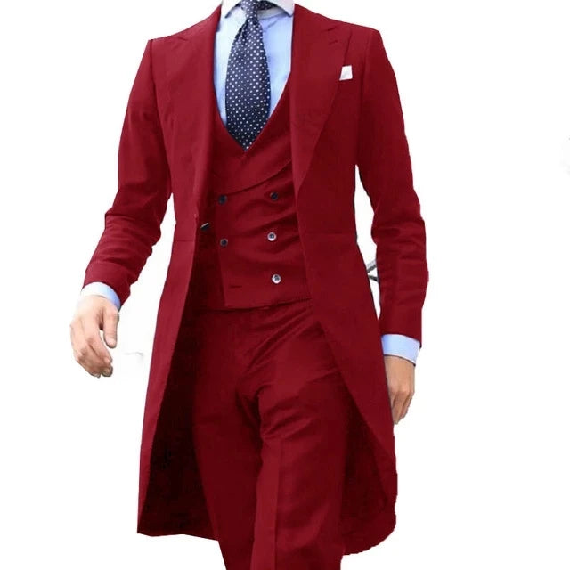 Formal Men Suit Groom, Business Male Tuxedos 3 Piece Set LADYLYS