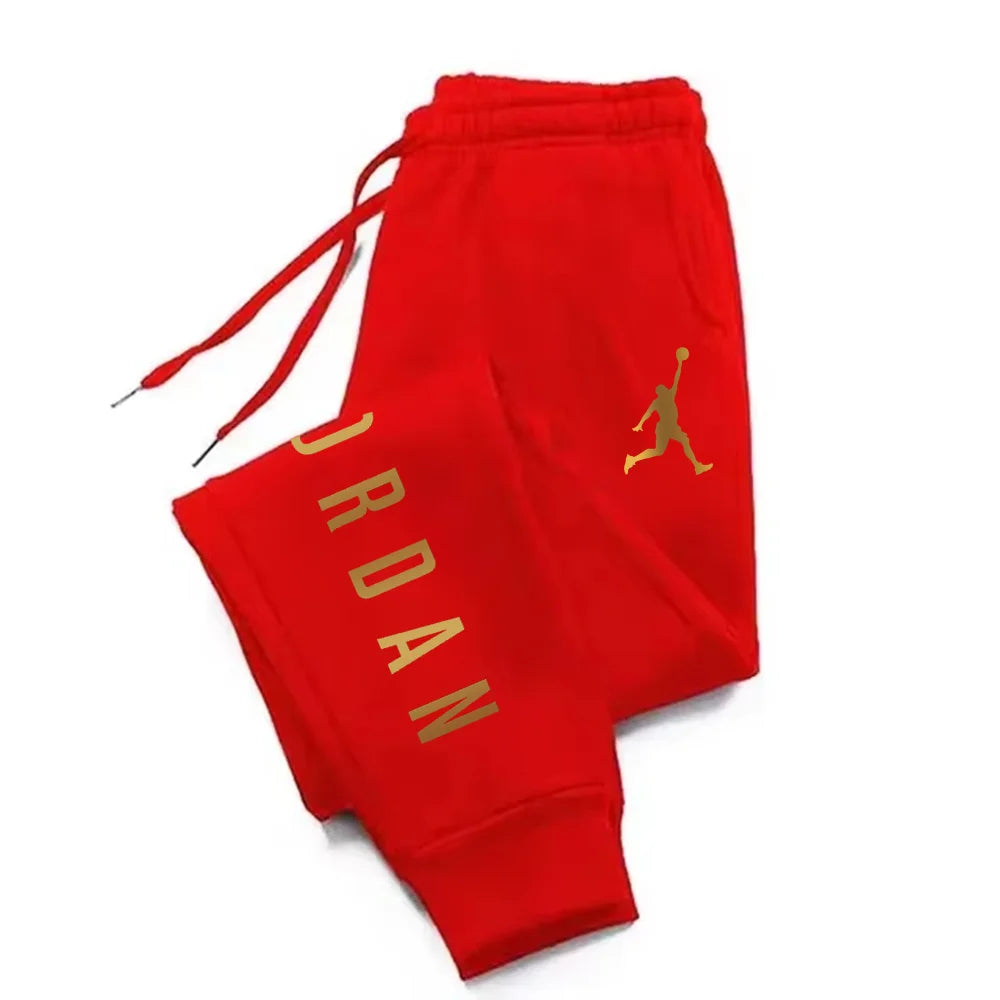 Men's Harajuku Letter Print Casual Sports Pants — Loose Fit Fitness Joggers