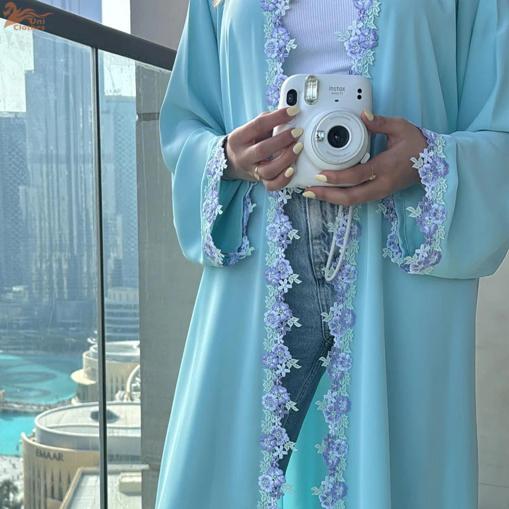 Islamic Clothing Women Abaya Dubai Luxury Lace Embroidery LADYLYS