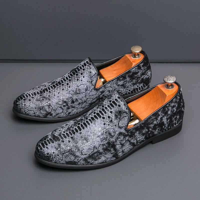 Serpentine Leather Casual Social Shoes LADYLYS