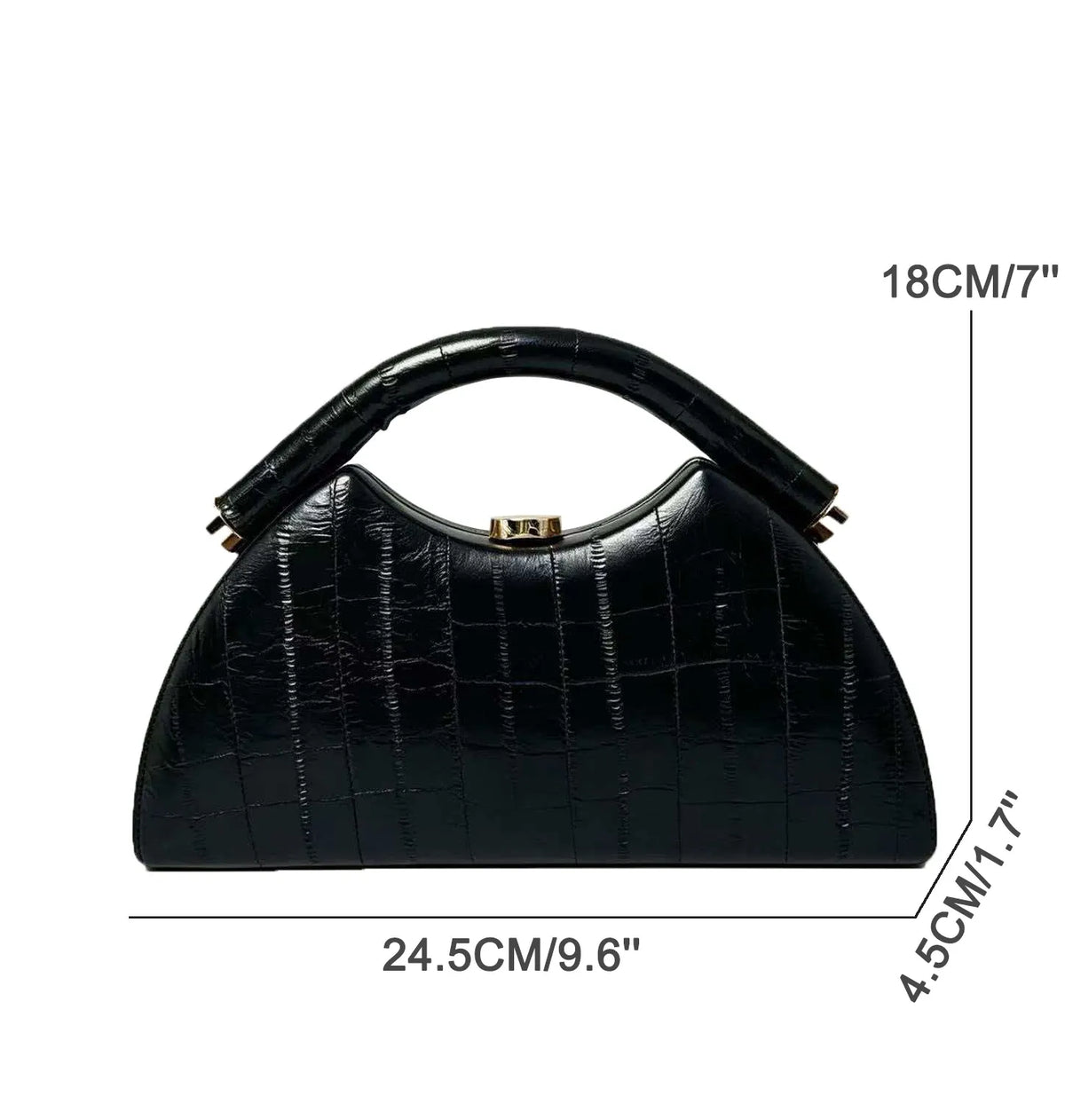 Women's Half-Moon Evening Clutch Bag