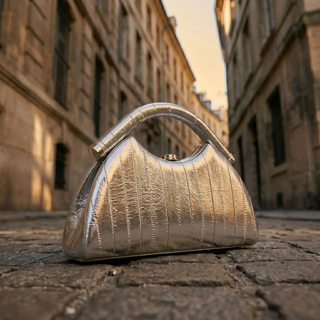 Women's Half-Moon Evening Clutch Bag
