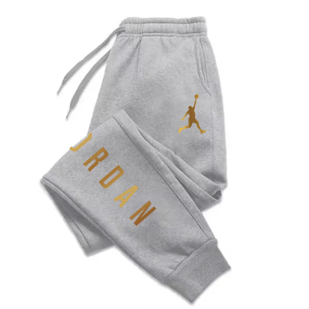Men's Harajuku Letter Print Casual Sports Pants — Loose Fit Fitness Joggers