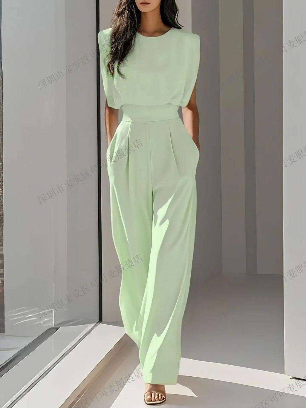 Elegant High Waisted Jumpsuit New Women's Fashion Queen Style LADYLYS