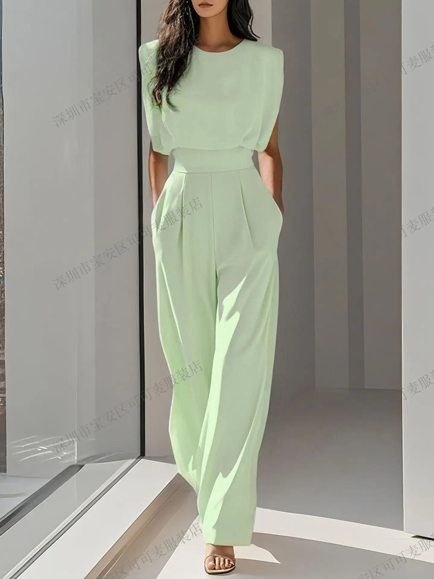Elegant High Waisted Jumpsuit New Women's Fashion Queen Style LADYLYS