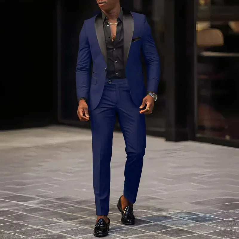 2-Piece Men's Suit, Single Button Jackets And Pants LADYLYS