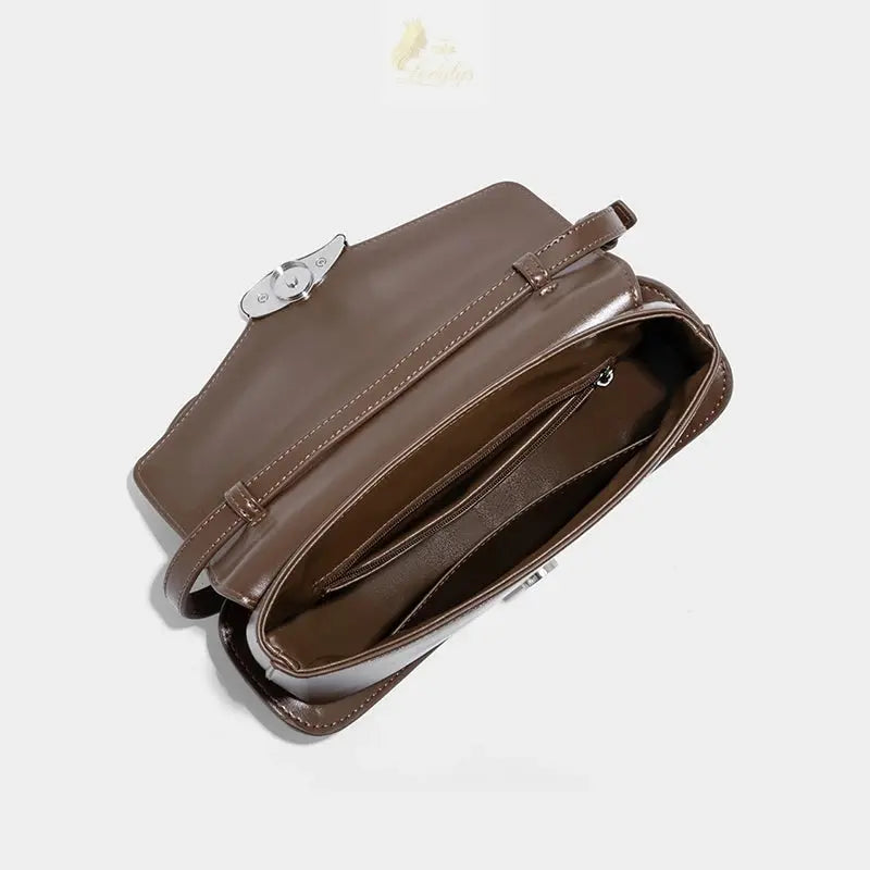 Luxury Designer Handbag In PU Leather Lock Simple LADYLYS