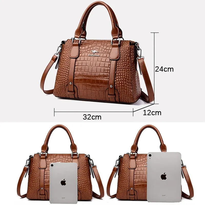 Women's Soft PU Shoulder Bag with Adjustable Strap