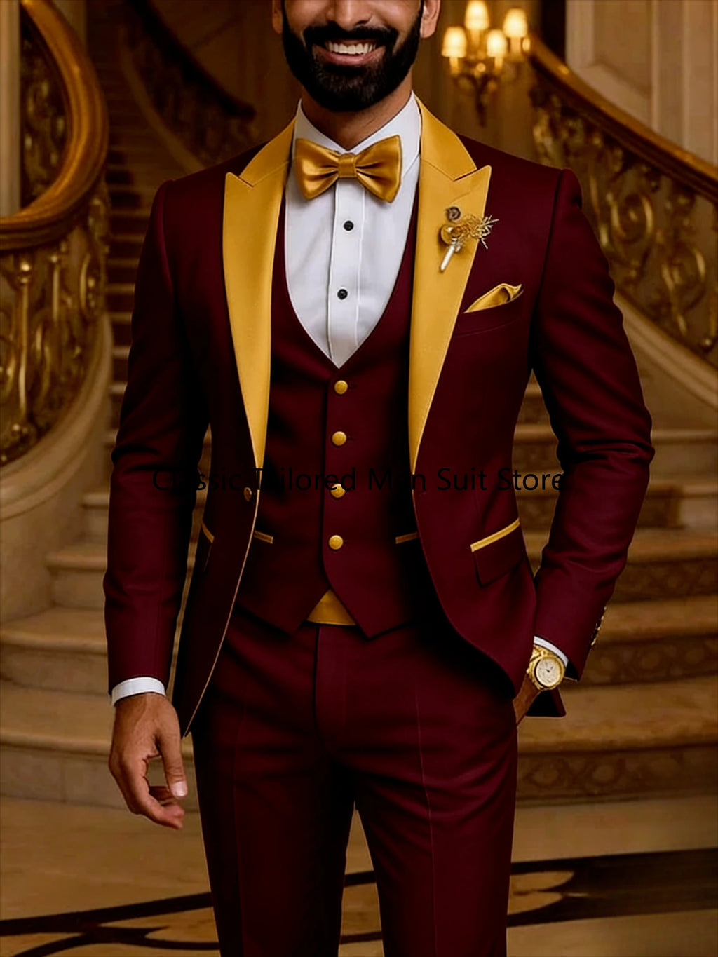 Quality Men's Suit  Fit Tuxedo 3 Pieces trends LADYLYS