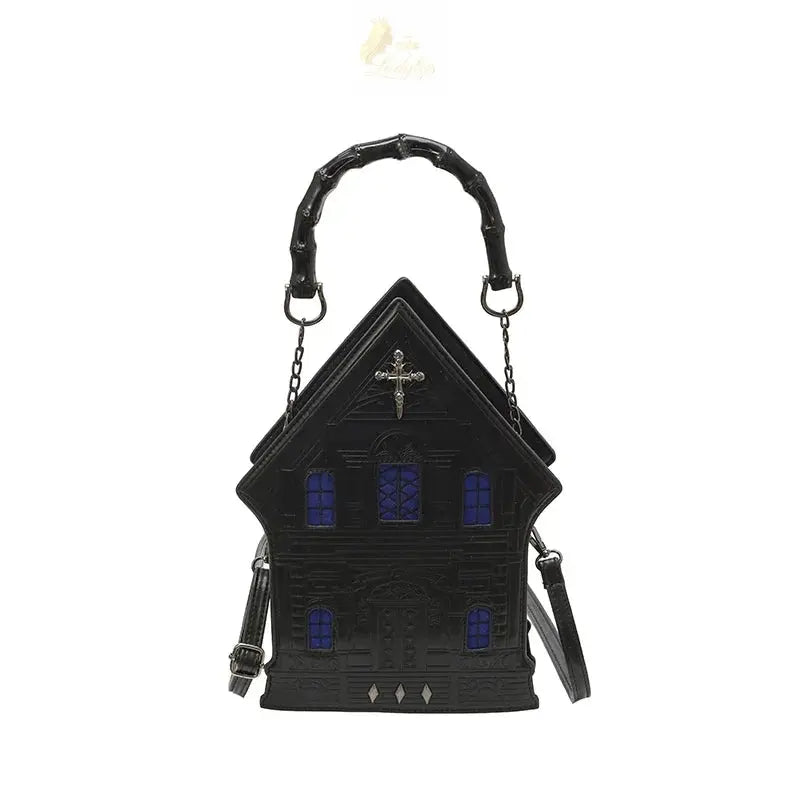 Three-dimensional House Shaped Side Bag for Ladies Punk Pop Style LADYLYS
