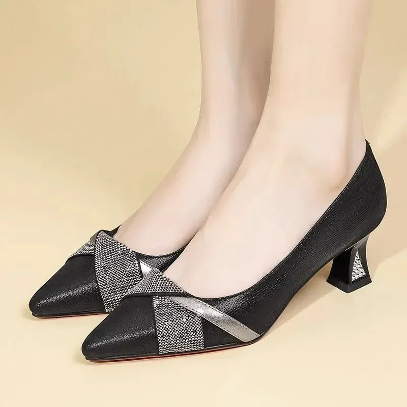 Women's Pointed-Toe Slip-On Stiletto Pumps