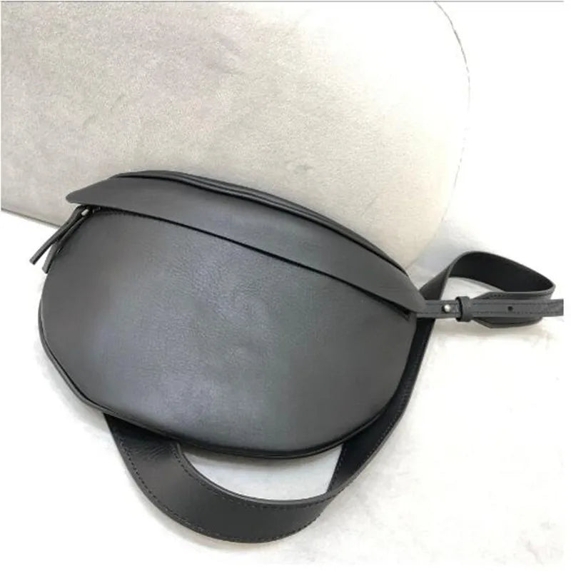 Women's Genuine Cow Leather Saddle Shoulder Bag