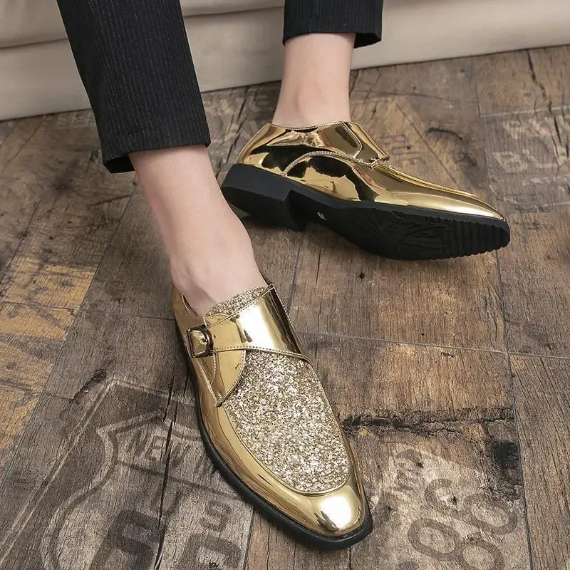 Men's Square-Toe Slip-On Dress Shoes