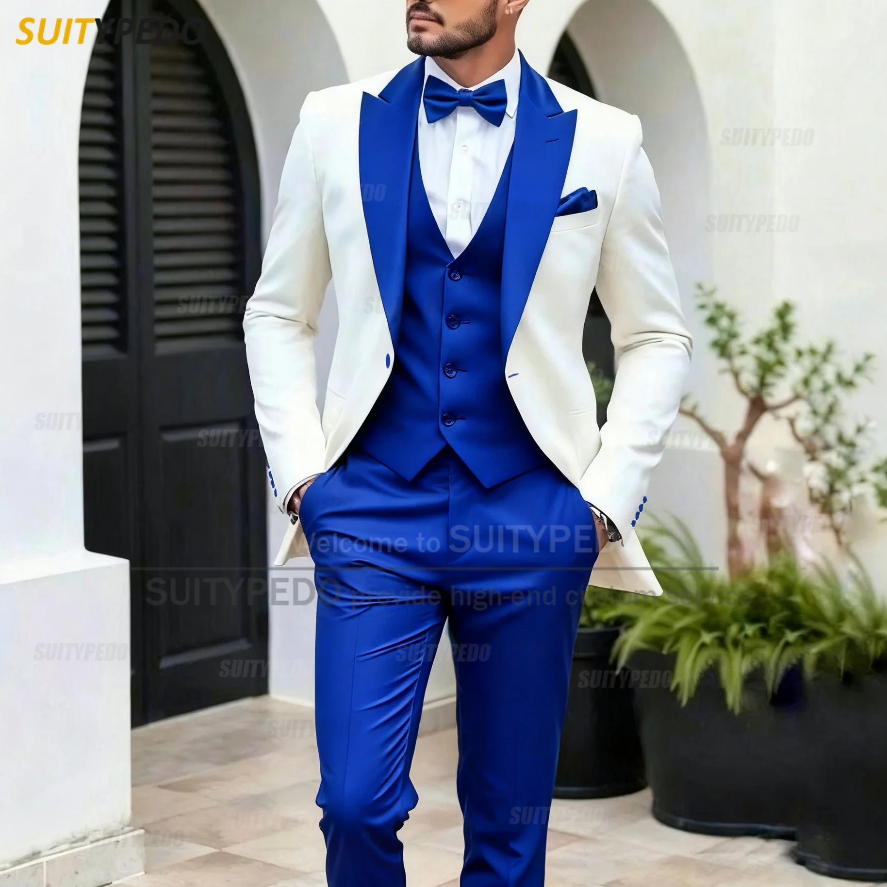 Elegant Wedding Party Grooms Formal Outfits 3 Pieces LADYLYS