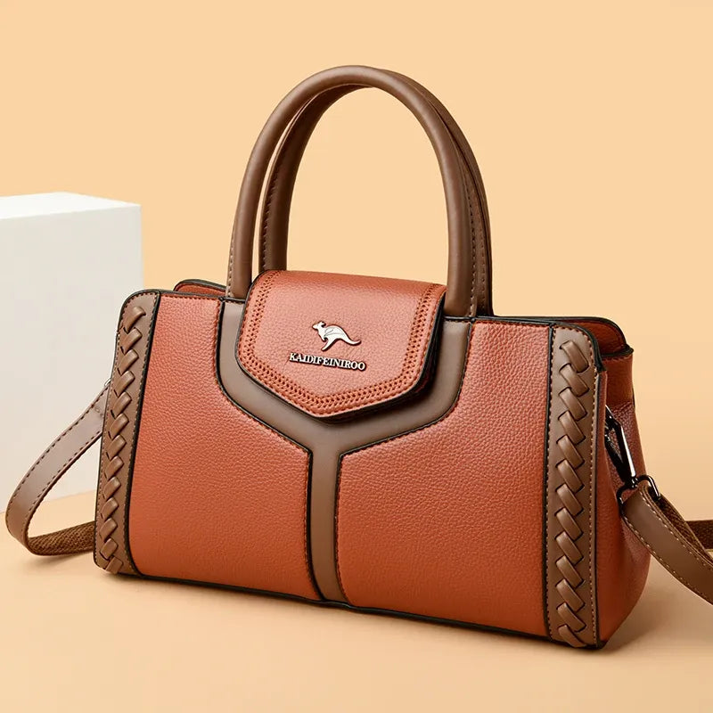 Women's Compact PU Shoulder Bag with Adjustable Strap