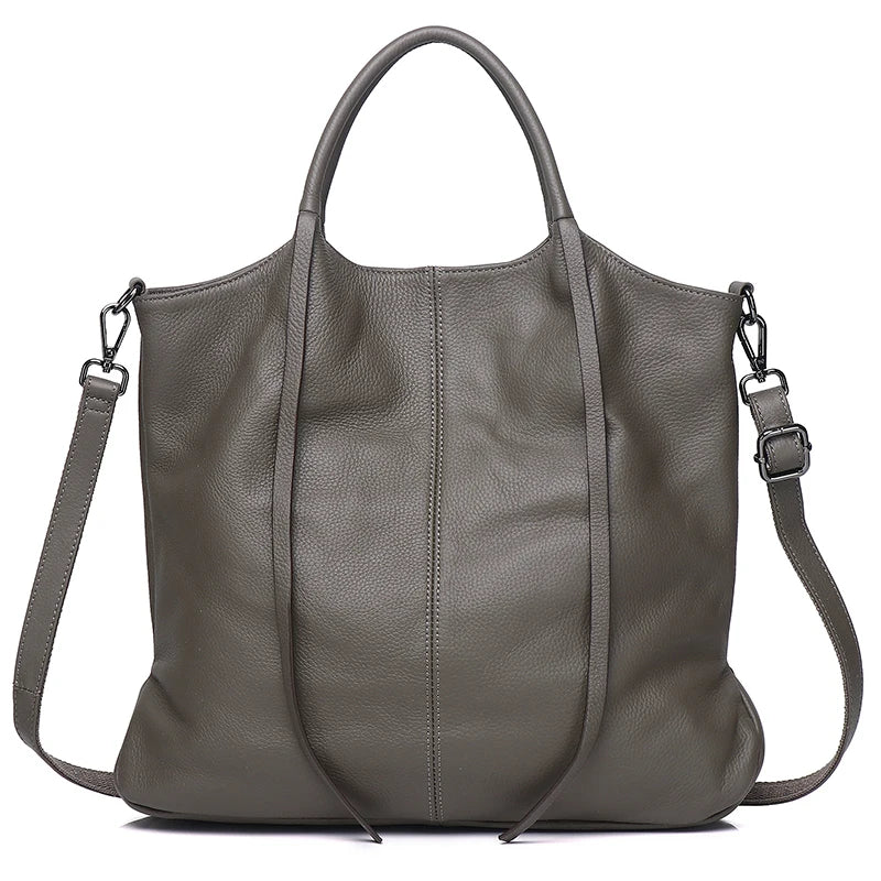 Women's Genuine Leather Tote Bag - Large
