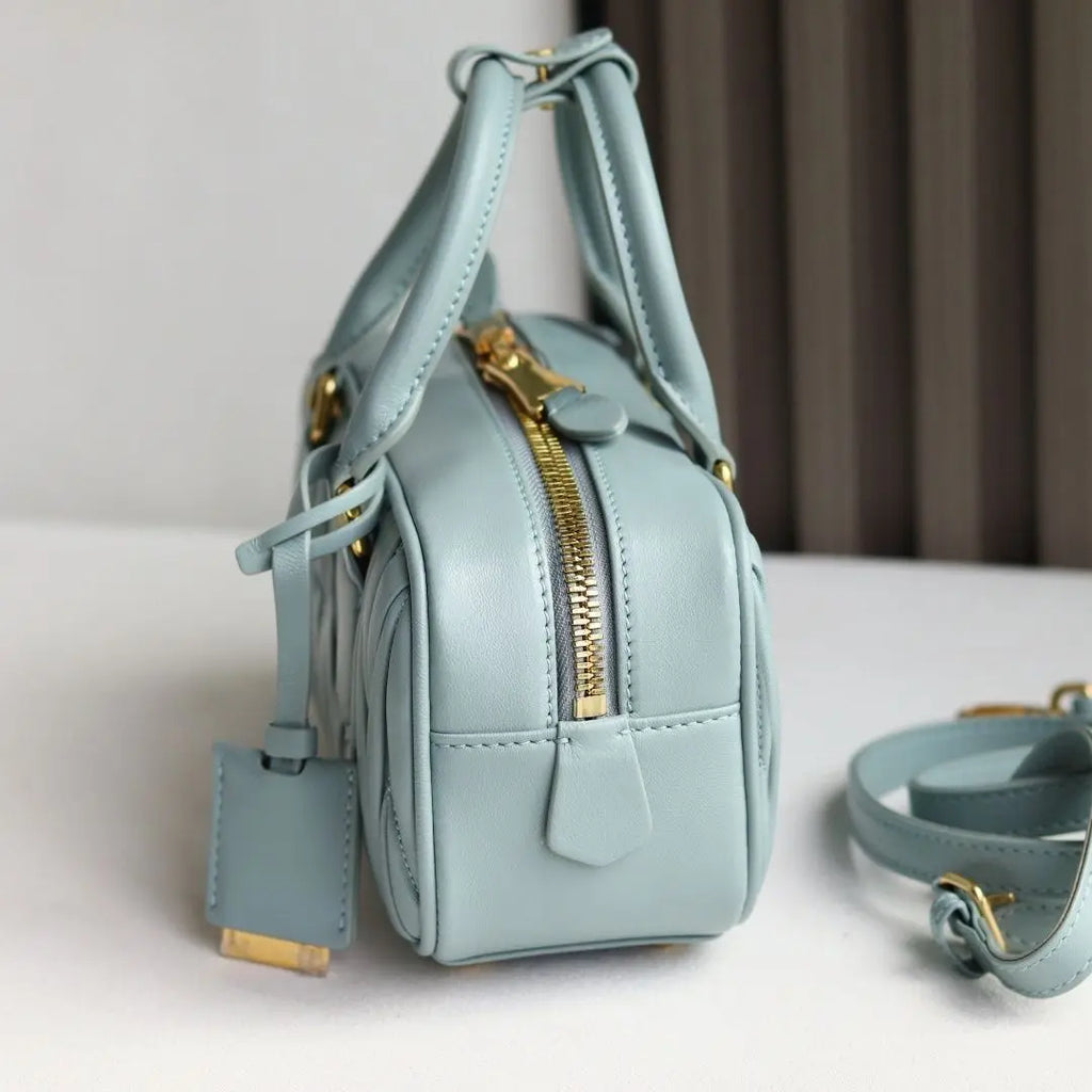 Luxury Top-Handle Handbag – Smooth Genuine Leather Messenger Bag for Women