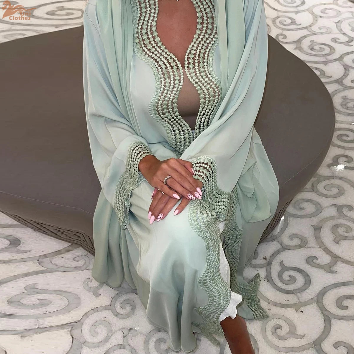 Uni New Islamic Clothing Women Abaya Dubai Luxury Embroidery LADYLYS