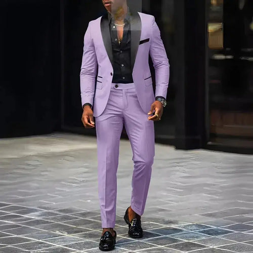 2-Piece Men's Suit, Single Button Jackets And Pants LADYLYS