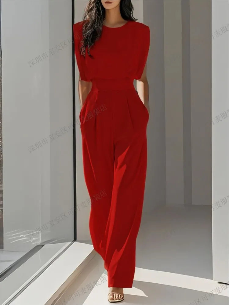 Elegant High Waisted Jumpsuit New Women's Fashion Queen Style LADYLYS