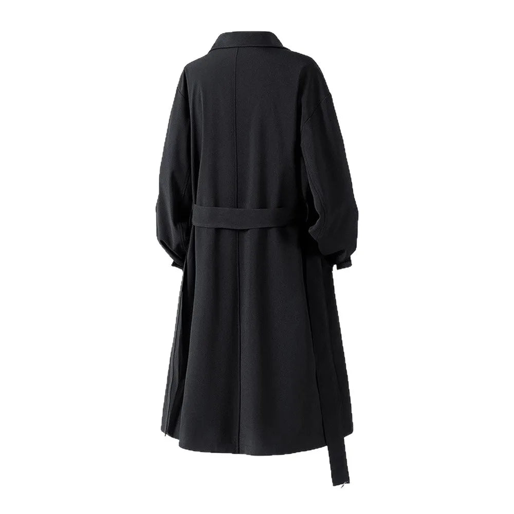 Men's Vintage Long Coat – American Streetwear, Autumn Outerwear