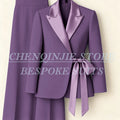 Women's Two-Piece Blazer & Wide-Leg Trouser Suit