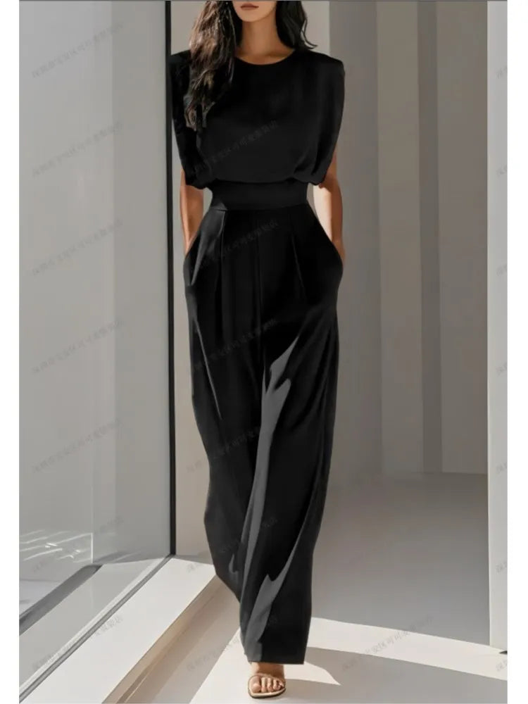 Elegant High Waisted Jumpsuit New Women's Fashion Queen Style LADYLYS