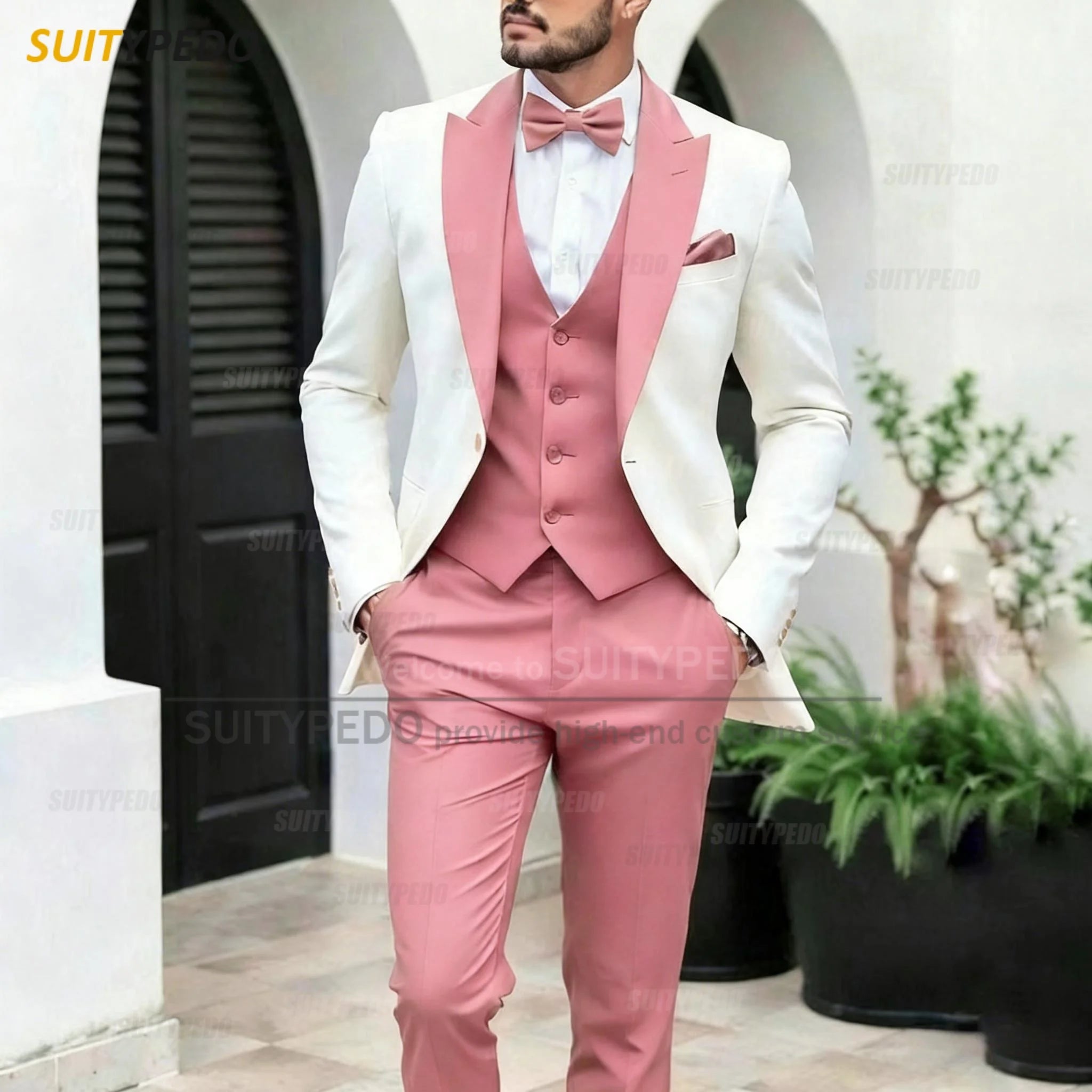 Elegant Wedding Party Grooms Formal Outfits 3 Pieces LADYLYS